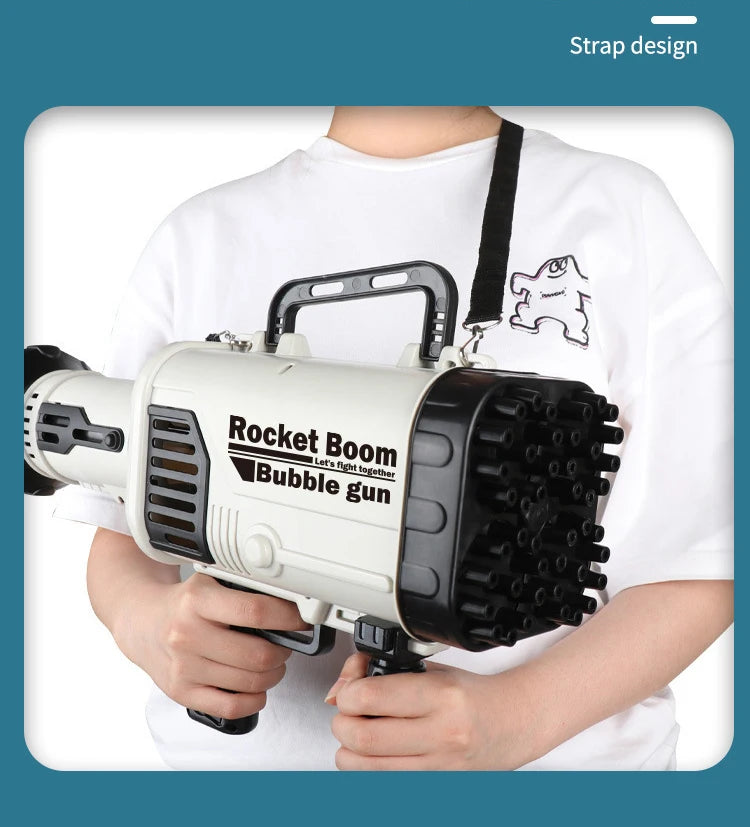 69/64 Holes Gatling Bubble Gun with Light