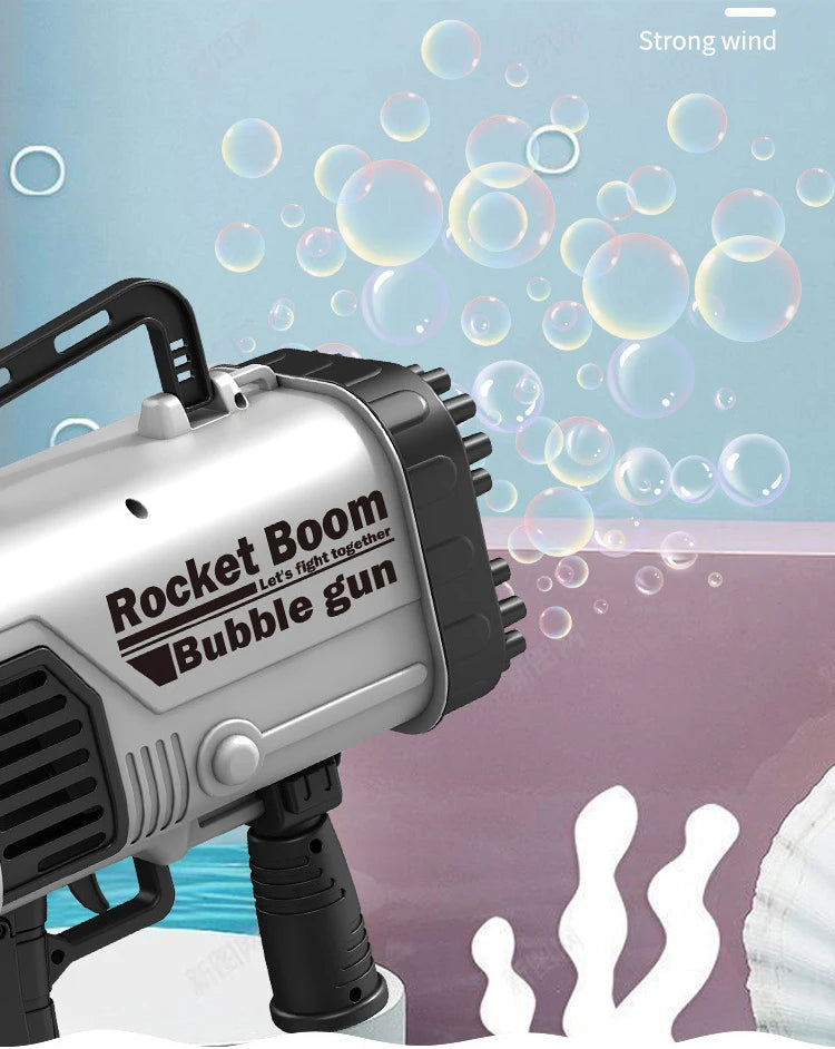 69/64 Holes Gatling Bubble Gun with Light