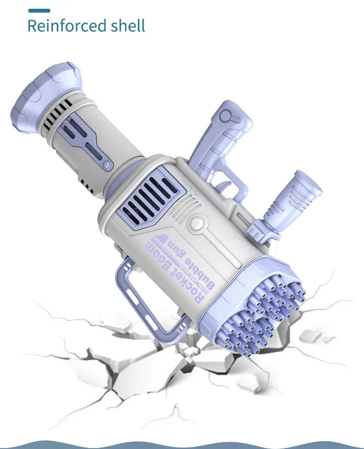 69/64 Holes Gatling Bubble Gun with Light