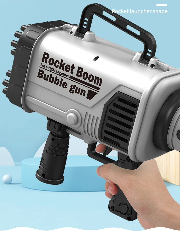 69/64 Holes Gatling Bubble Gun with Light