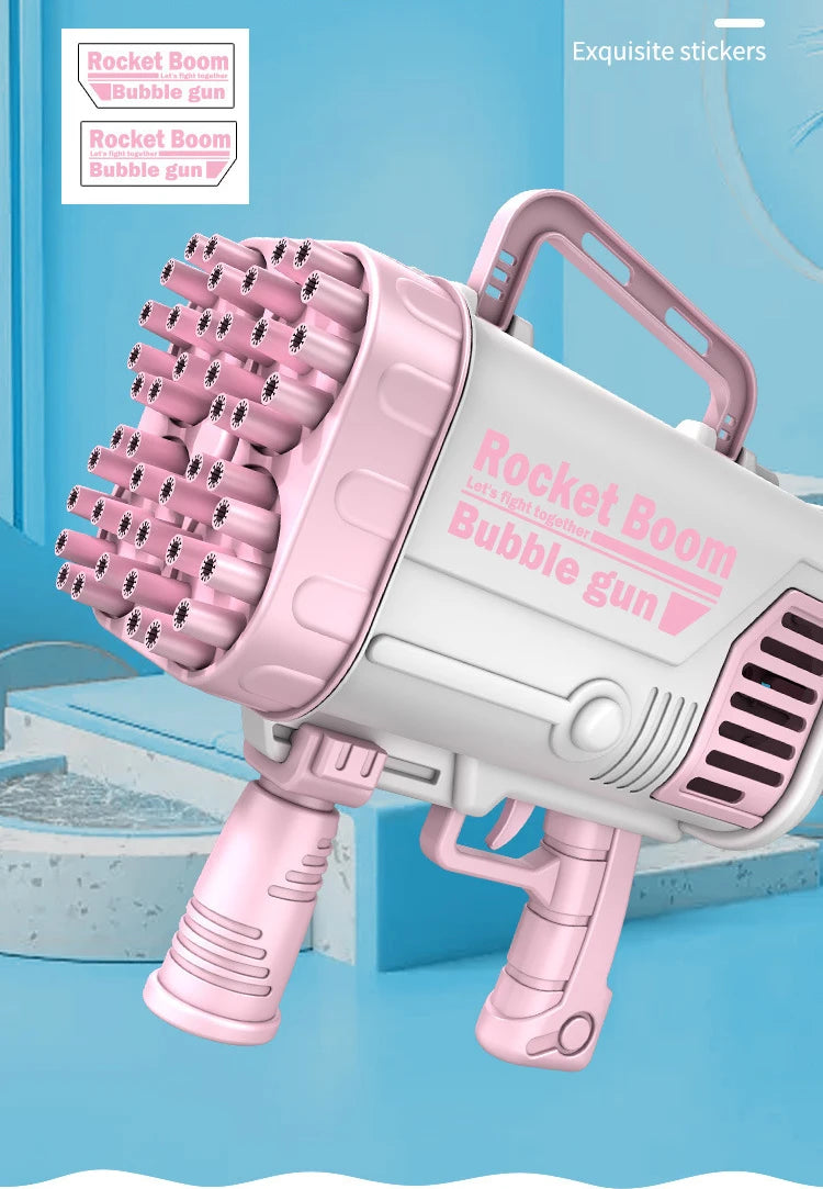 69/64 Holes Gatling Bubble Gun with Light