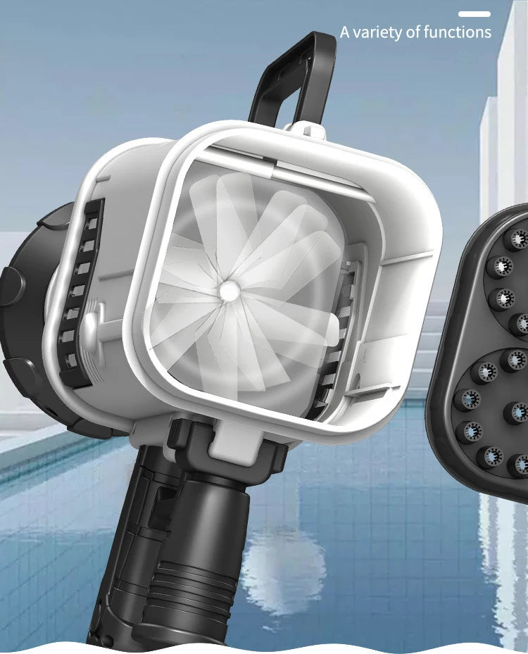 69/64 Holes Gatling Bubble Gun with Light