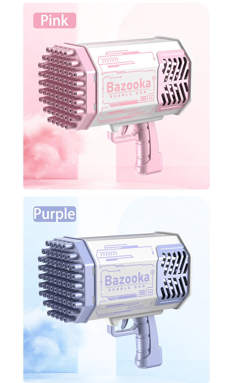 69/64 Holes Gatling Bubble Gun with Light