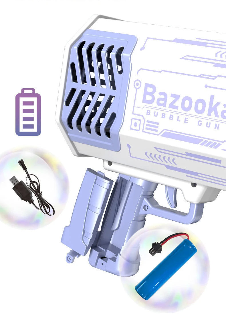 69/64 Holes Gatling Bubble Gun with Light