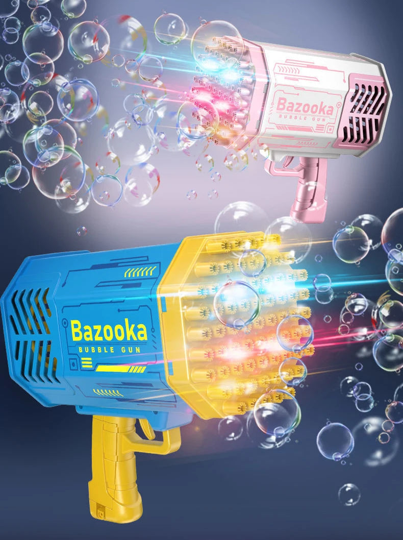 69/64 Holes Gatling Bubble Gun with Light