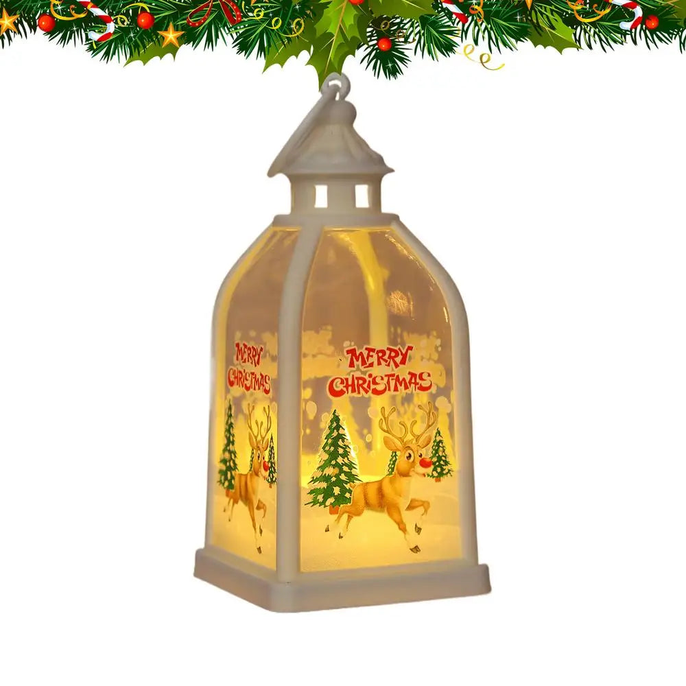 Christmas Night Light LED Candle Light Tabletop Christmas Decoration Battery Operated LED Candle Light For Holiday Centerpieces