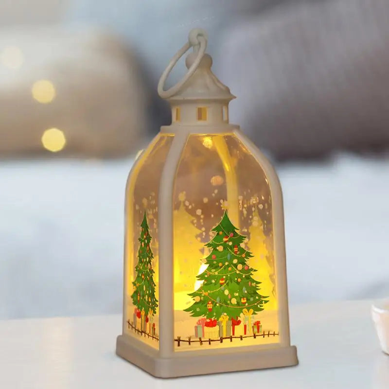 Christmas Night Light LED Candle Light Tabletop Christmas Decoration Battery Operated LED Candle Light For Holiday Centerpieces