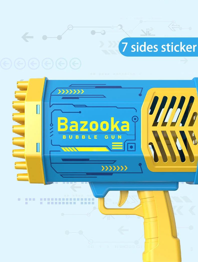 69/64 Holes Gatling Bubble Gun with Light